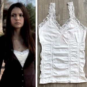 Elena Gilbert Lace Trim Cami ALT
